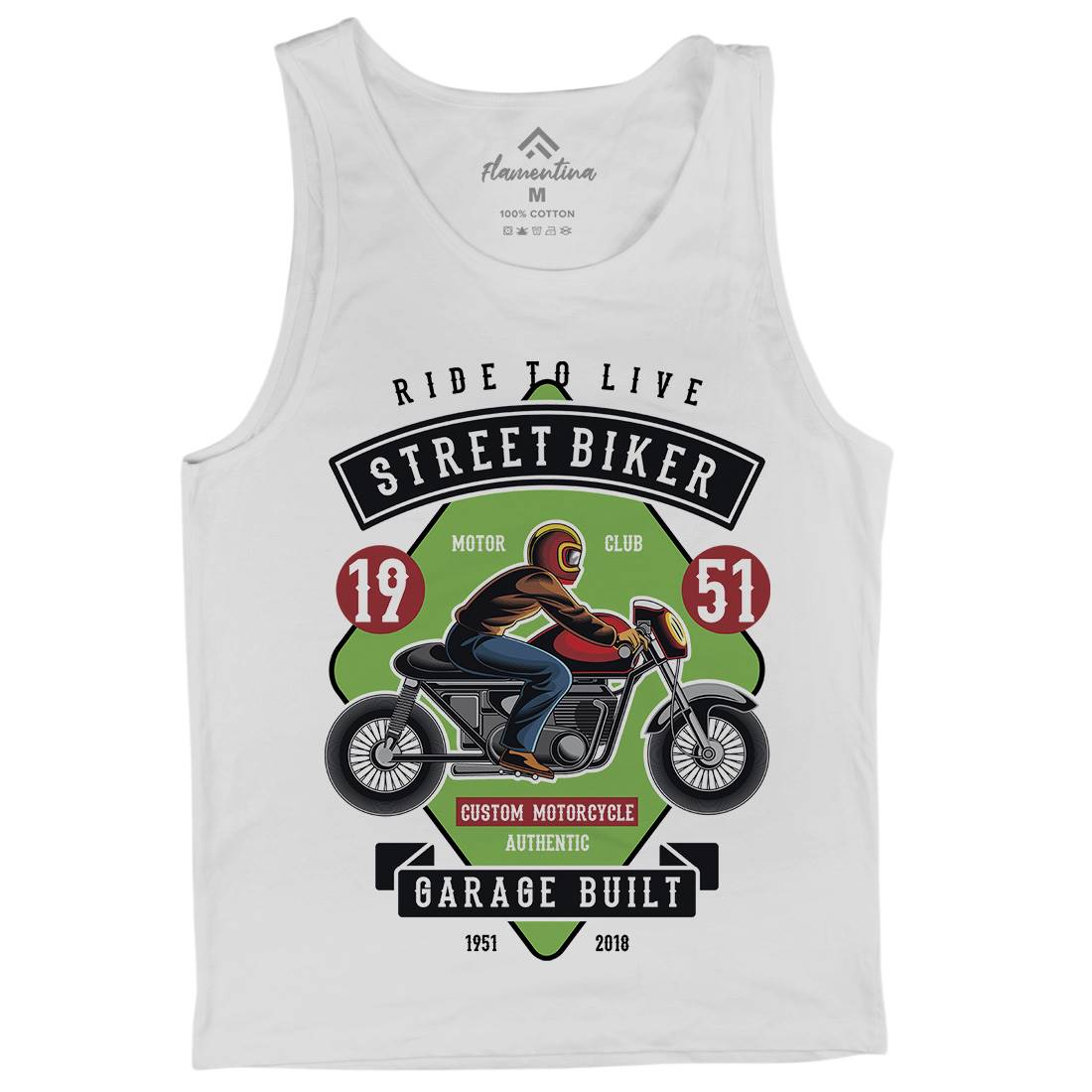 Street Biker Mens Tank Top Vest Motorcycles C453