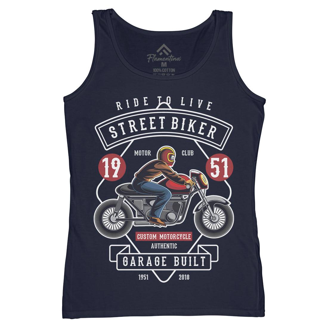 Street Biker Womens Organic Tank Top Vest Motorcycles C453