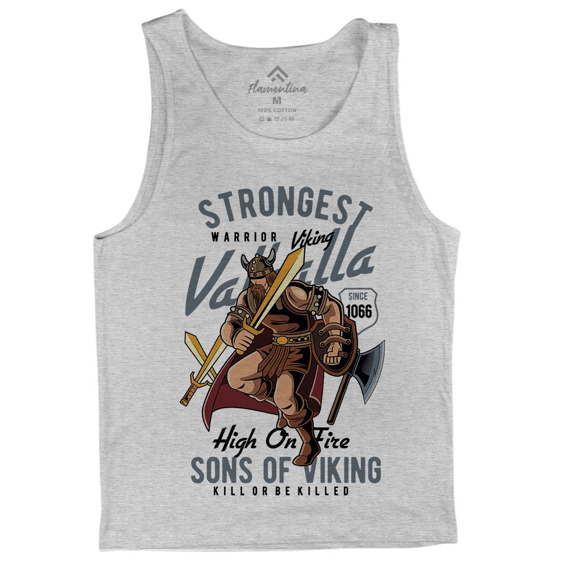 Strongest Viking Mens Tank Top Vest Warriors C455