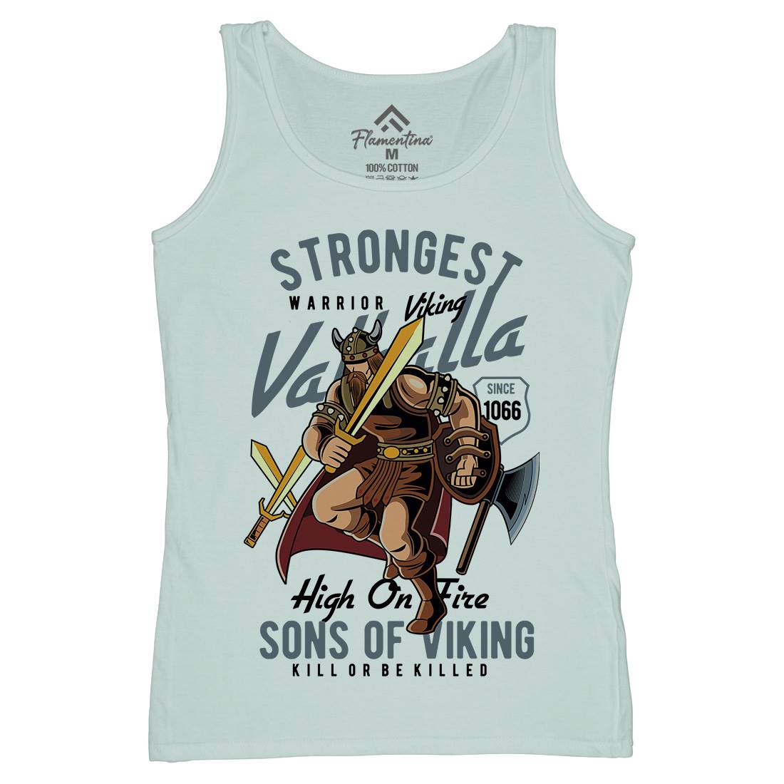 Strongest Viking Womens Organic Tank Top Vest Warriors C455