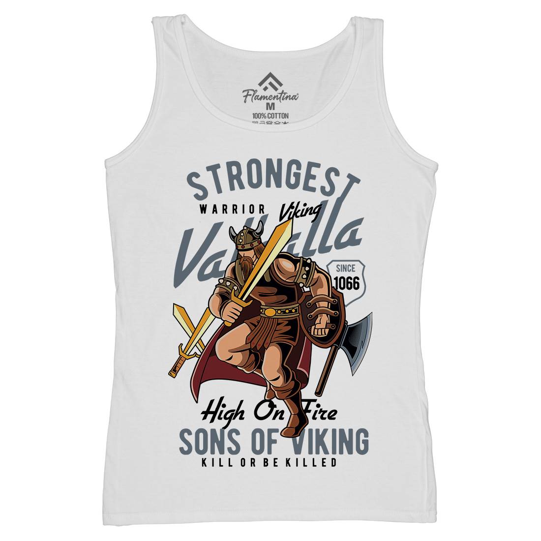 Strongest Viking Womens Organic Tank Top Vest Warriors C455