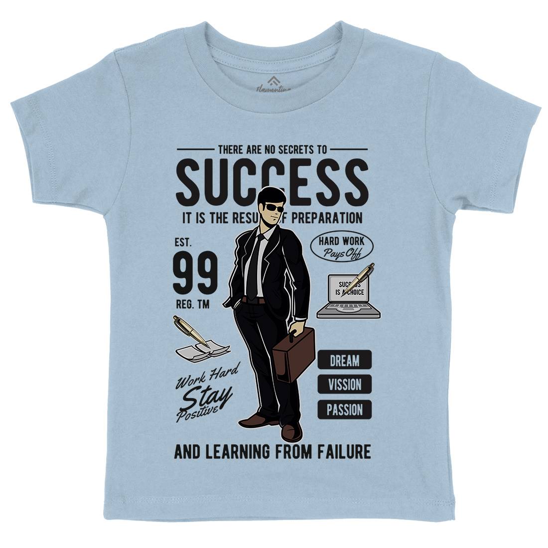 Success Kids Organic Crew Neck T-Shirt Work C456
