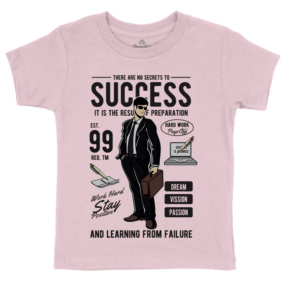 Success Kids Crew Neck T-Shirt Work C456