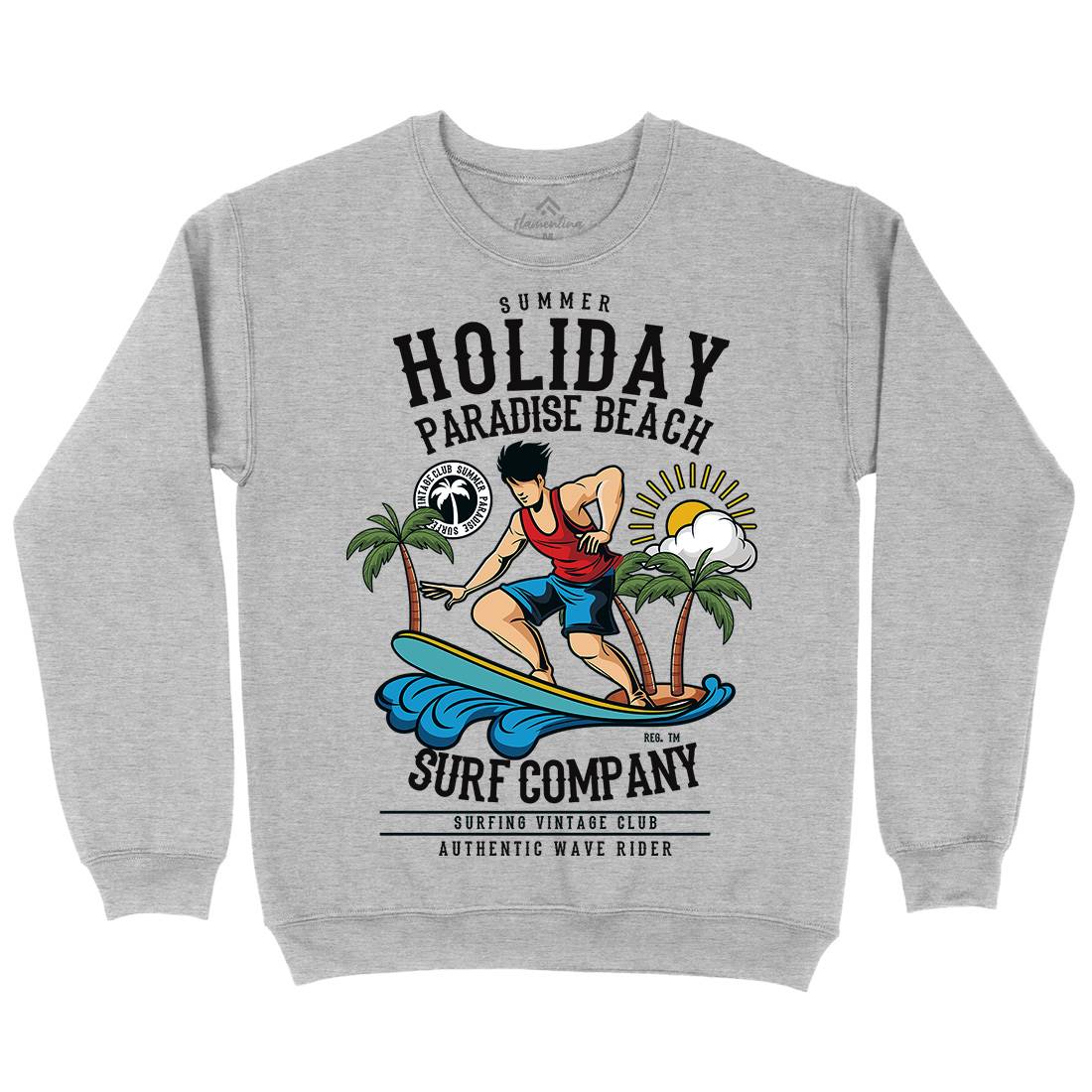 Summer Holiday Kids Crew Neck Sweatshirt Surf C457