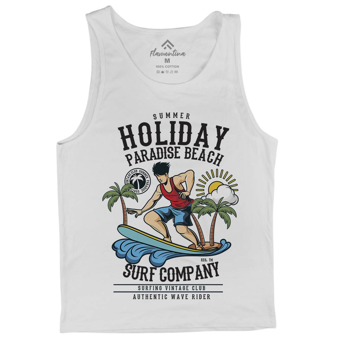Summer Holiday Mens Tank Top Vest Surf C457