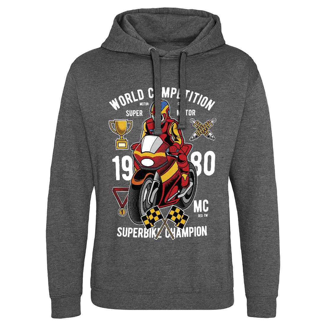 Super Bike World Competition Mens Hoodie Without Pocket Motorcycles C458
