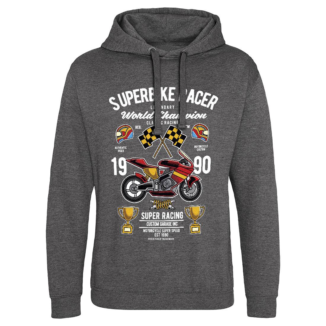 Superbike Racer Mens Hoodie Without Pocket Motorcycles C459