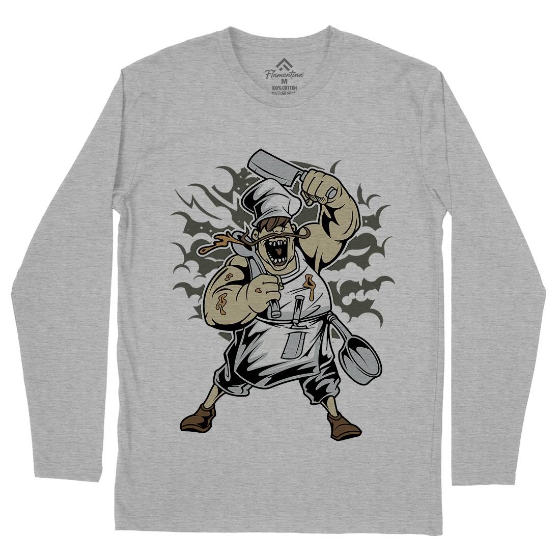 The Chef Mens Long Sleeve T-Shirt Work C460
