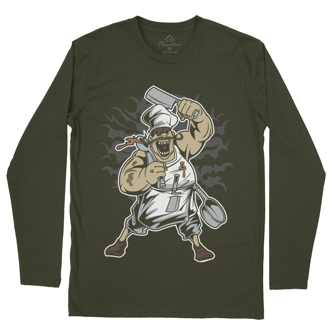 The Chef Mens Long Sleeve T-Shirt Work C460