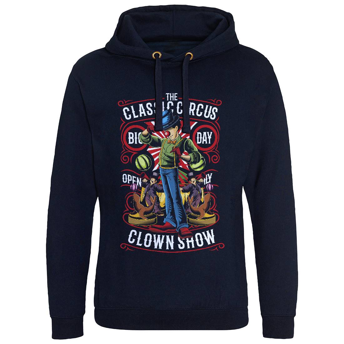 Classic Circus Mens Hoodie Without Pocket Retro C461