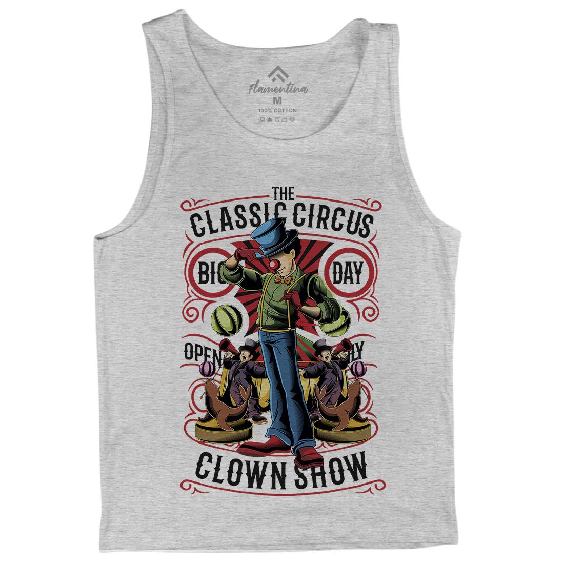 Classic Circus Mens Tank Top Vest Retro C461