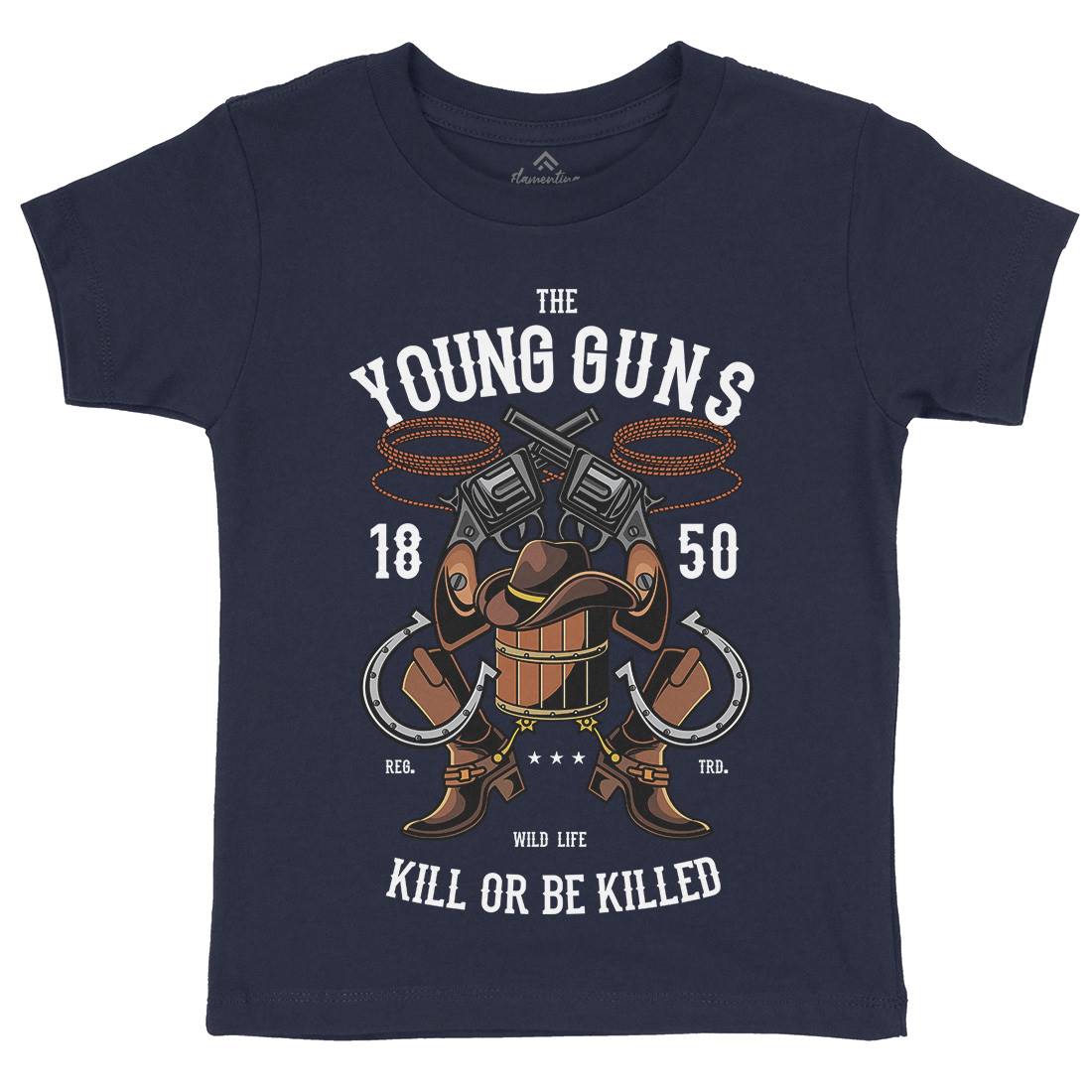 The Young Guns Kids Crew Neck T-Shirt American C462