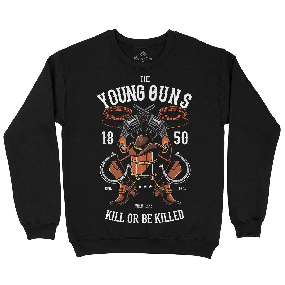 The Young Guns Kids Crew Neck Sweatshirt American C462