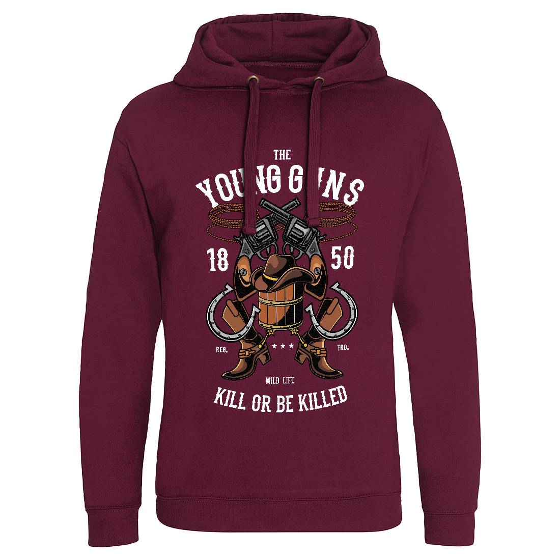 The Young Guns Mens Hoodie Without Pocket American C462