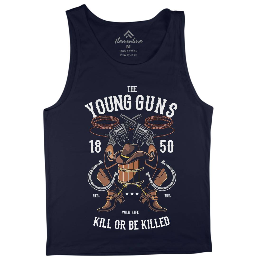 The Young Guns Mens Tank Top Vest American C462