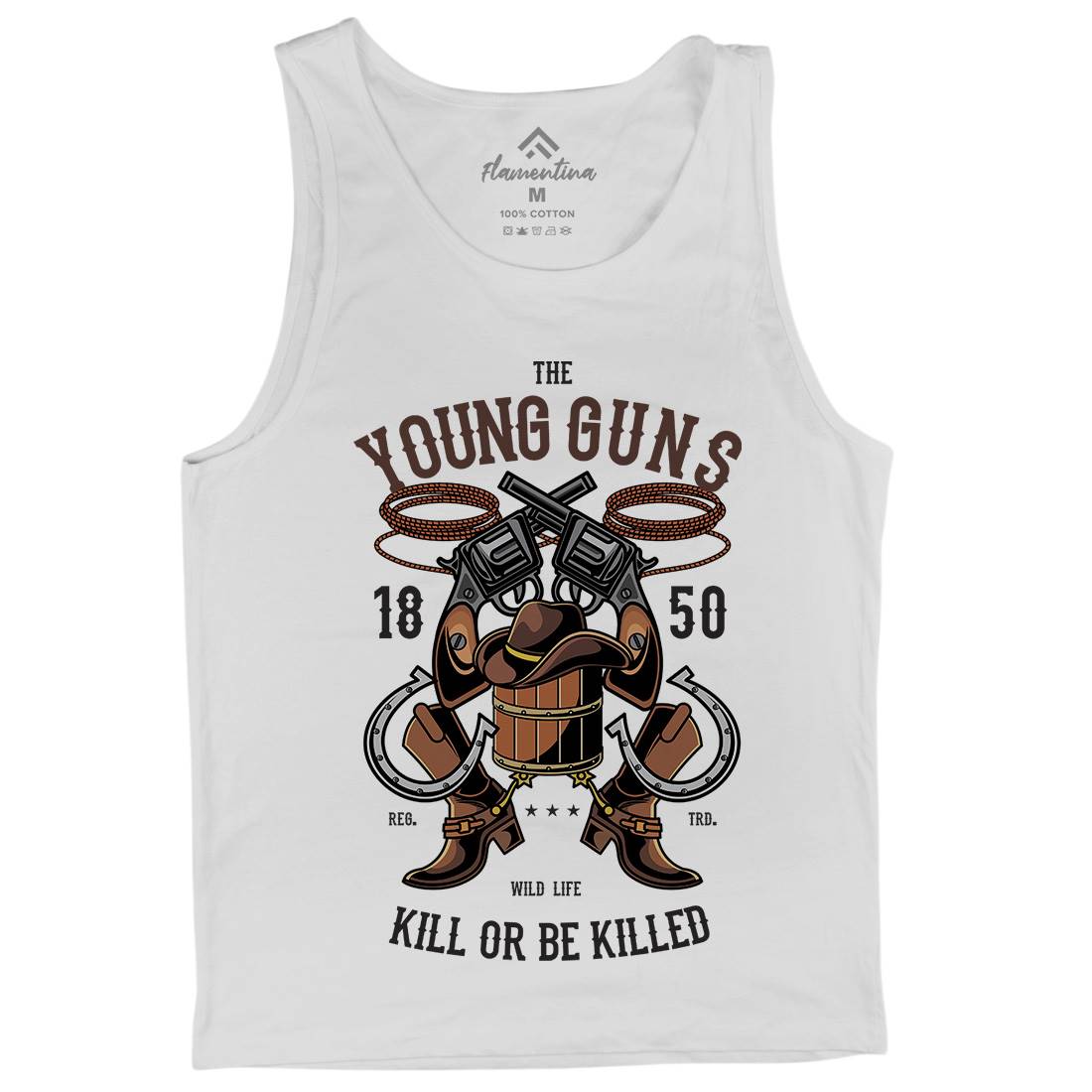 The Young Guns Mens Tank Top Vest American C462