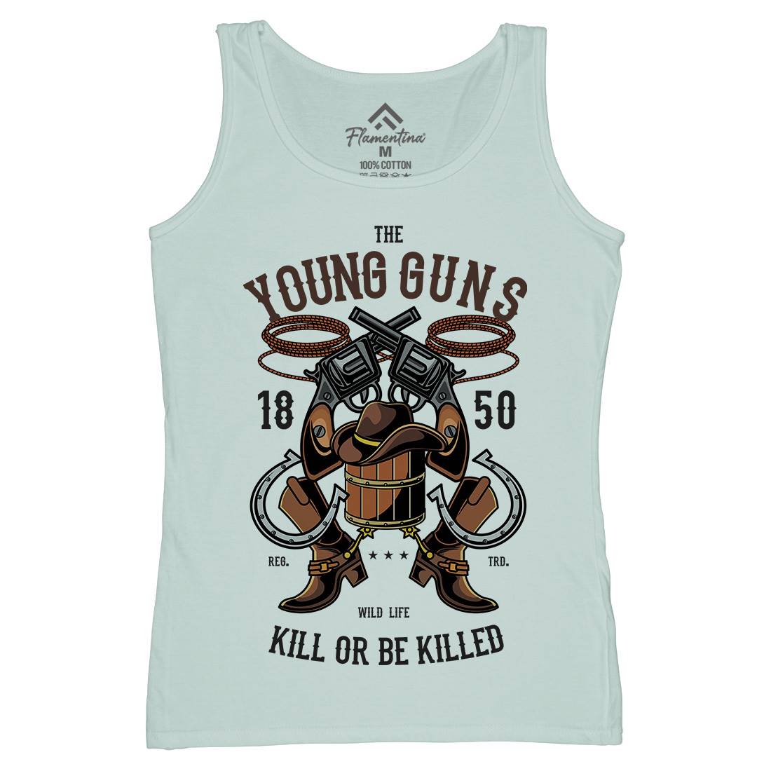 The Young Guns Womens Organic Tank Top Vest American C462