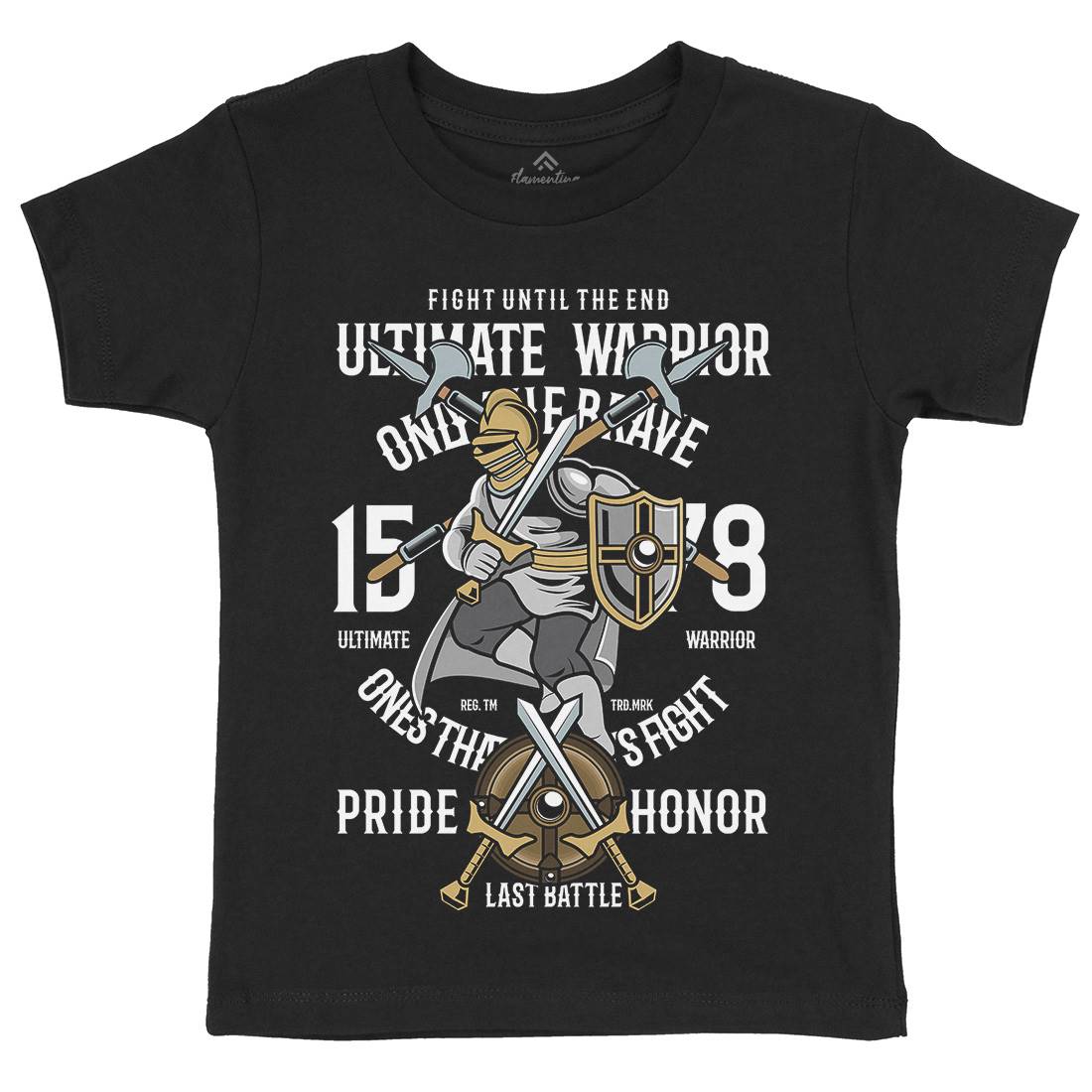 Ultimate Kids Organic Crew Neck T-Shirt Warriors C465