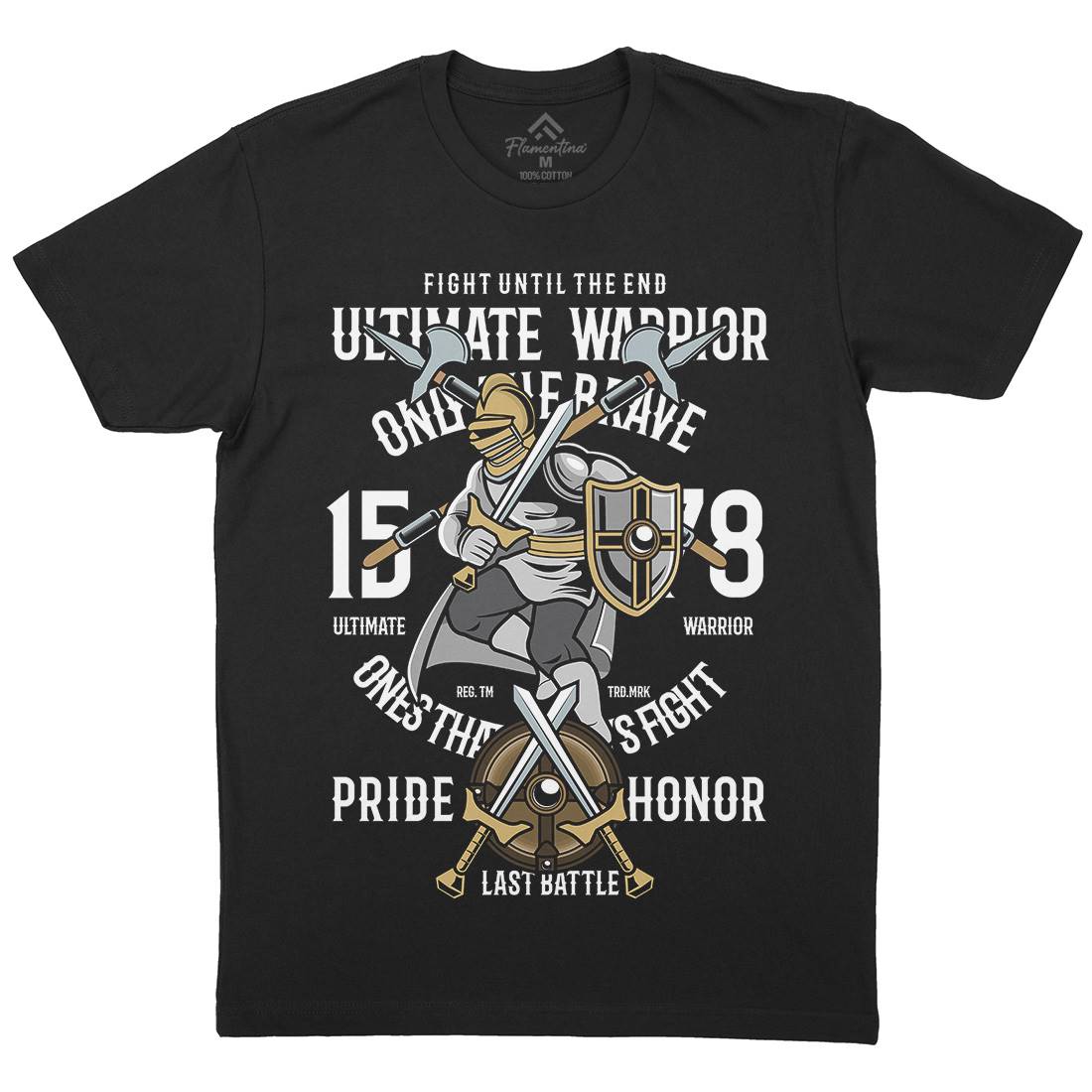 Ultimate Mens Crew Neck T-Shirt Warriors C465
