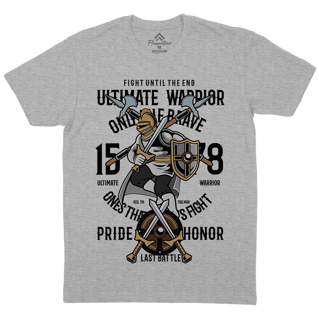 Ultimate Mens Organic Crew Neck T-Shirt Warriors C465