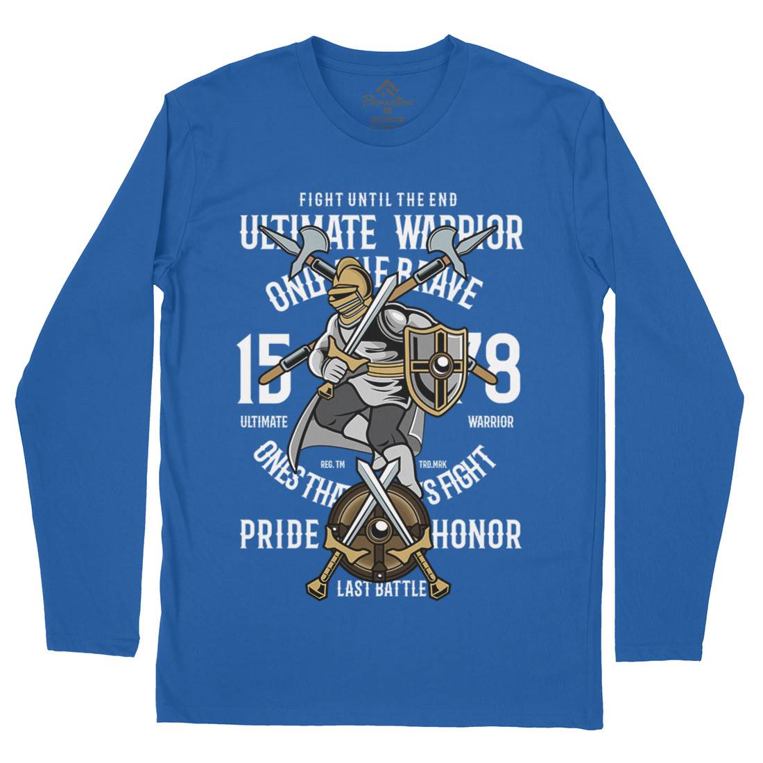 Ultimate Mens Long Sleeve T-Shirt Warriors C465