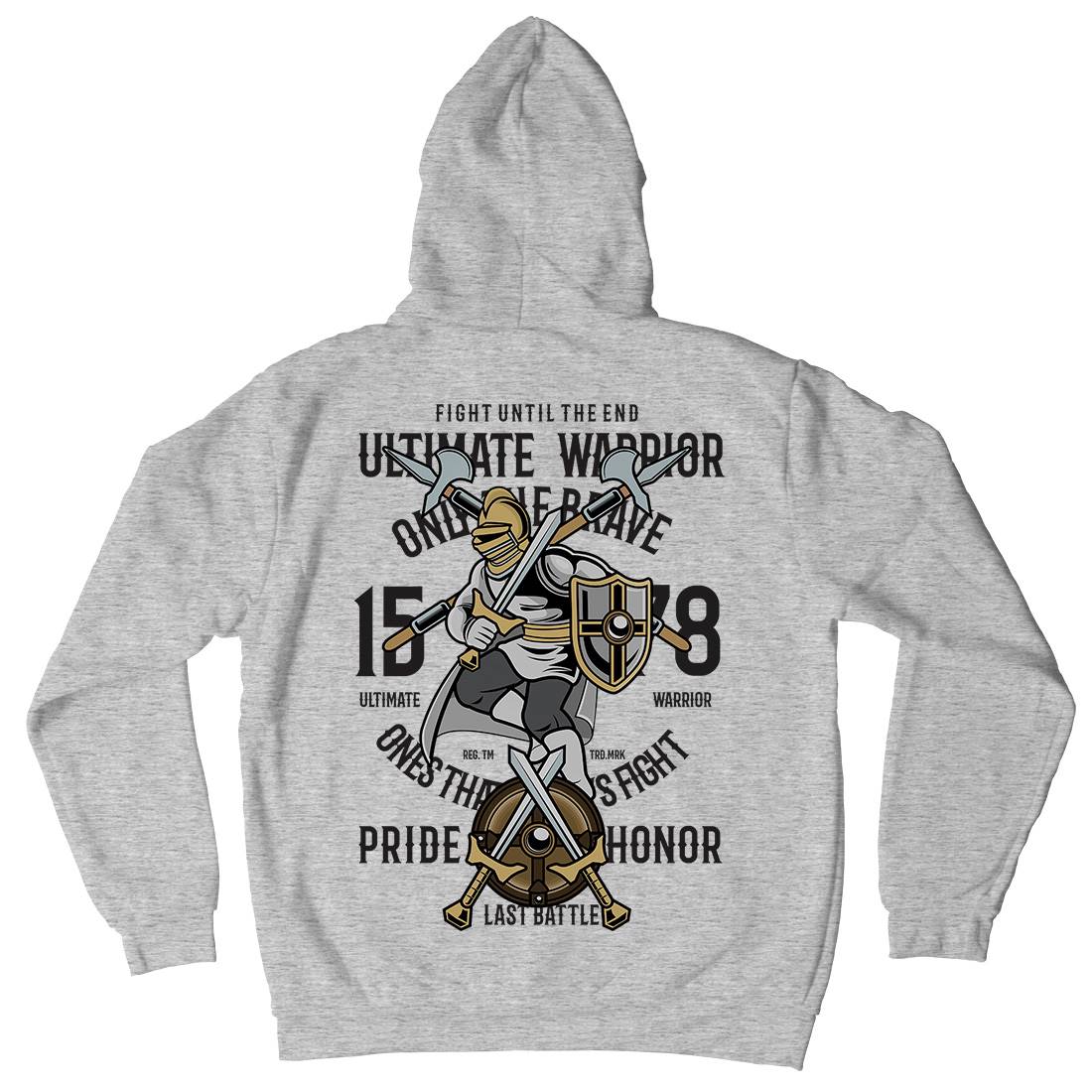 Ultimate Mens Hoodie With Pocket Warriors C465