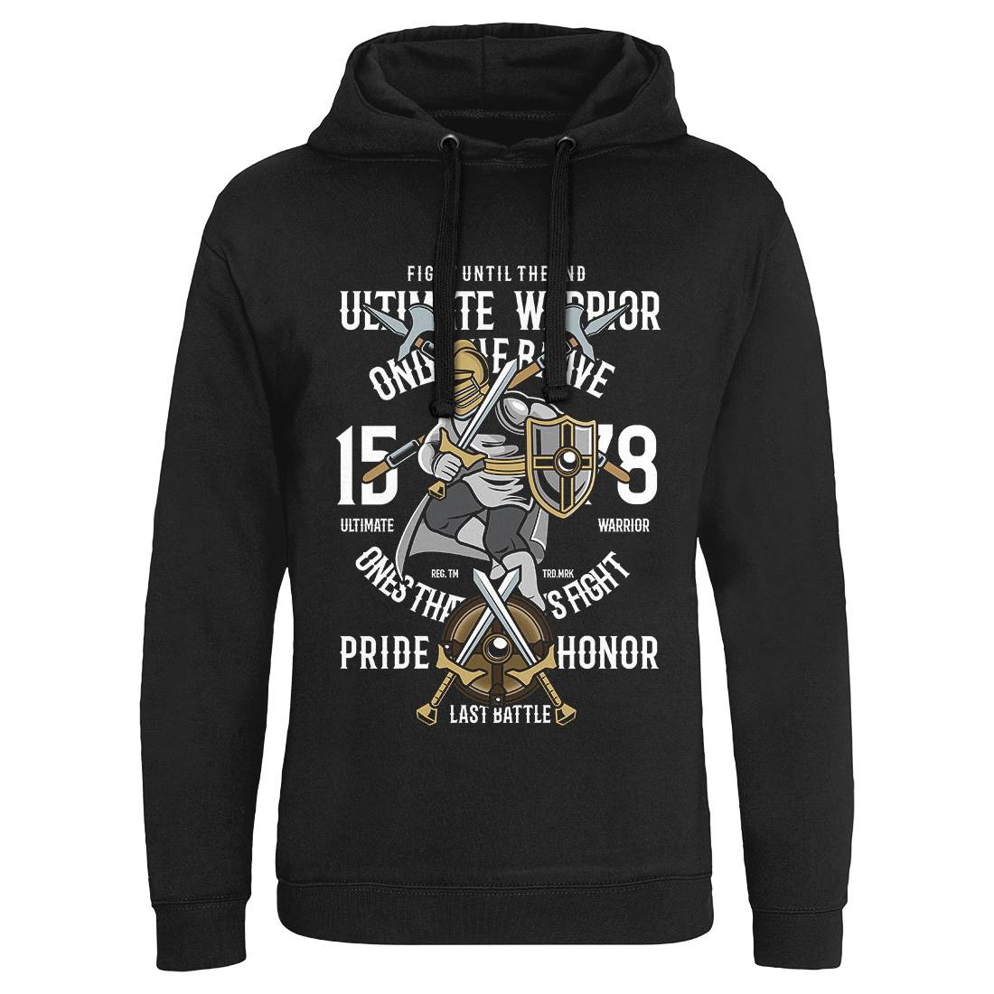 Ultimate Mens Hoodie Without Pocket Warriors C465