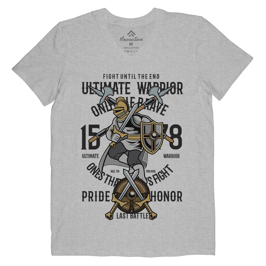 Ultimate Mens V-Neck T-Shirt Warriors C465