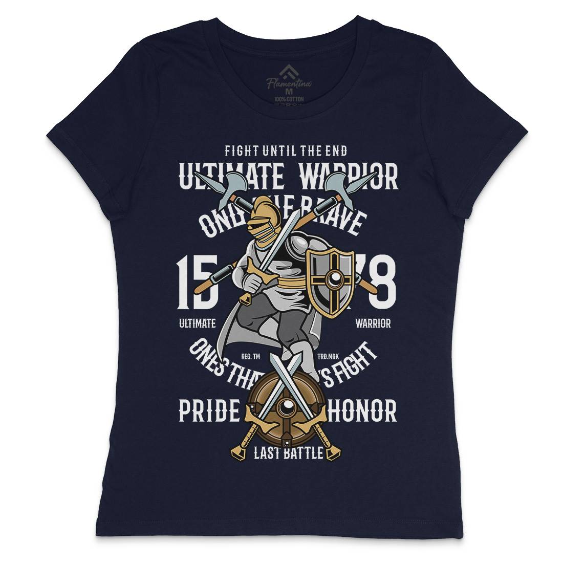 Ultimate Womens Crew Neck T-Shirt Warriors C465