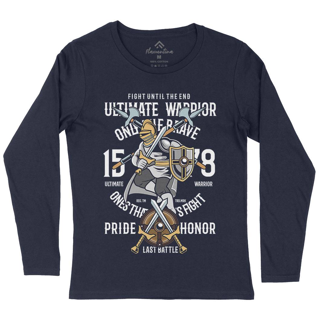 Ultimate Womens Long Sleeve T-Shirt Warriors C465