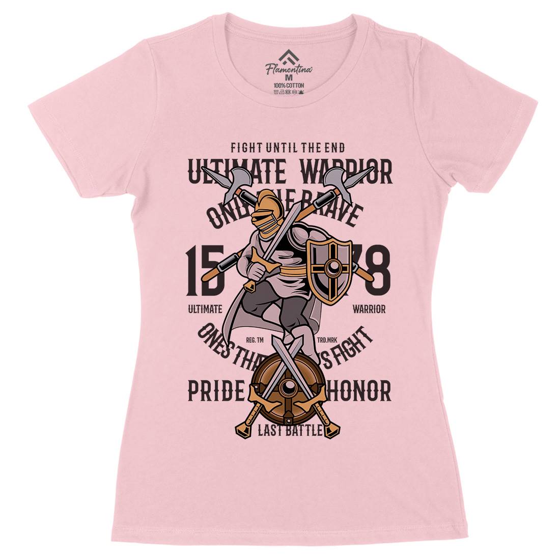 Ultimate Womens Organic Crew Neck T-Shirt Warriors C465
