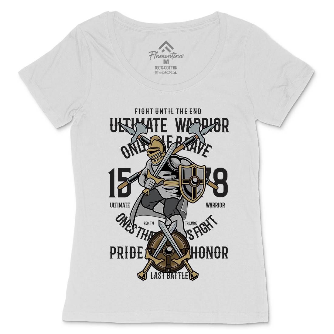 Ultimate Womens Scoop Neck T-Shirt Warriors C465