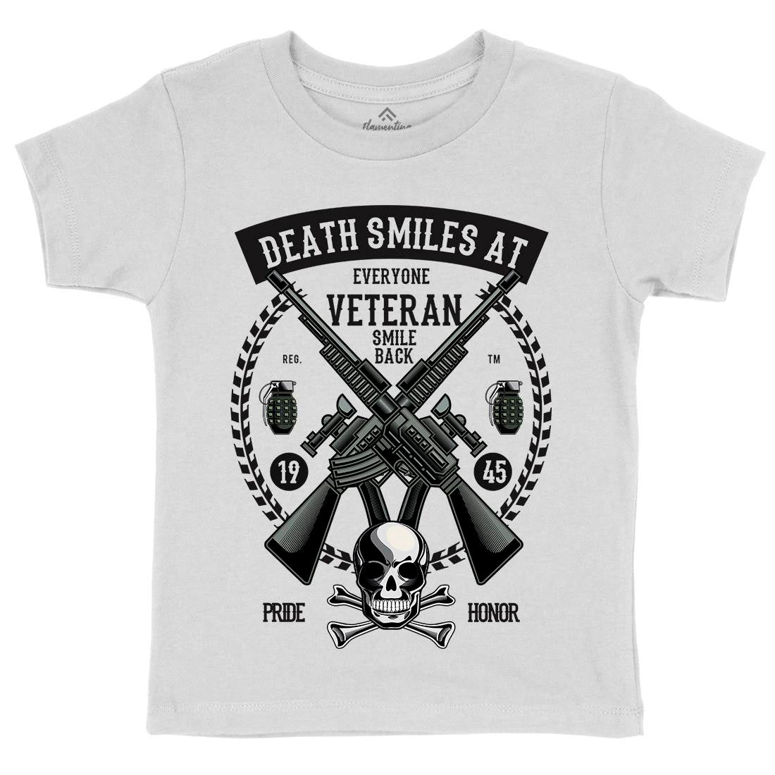 Veteran Kids Organic Crew Neck T-Shirt Army C466