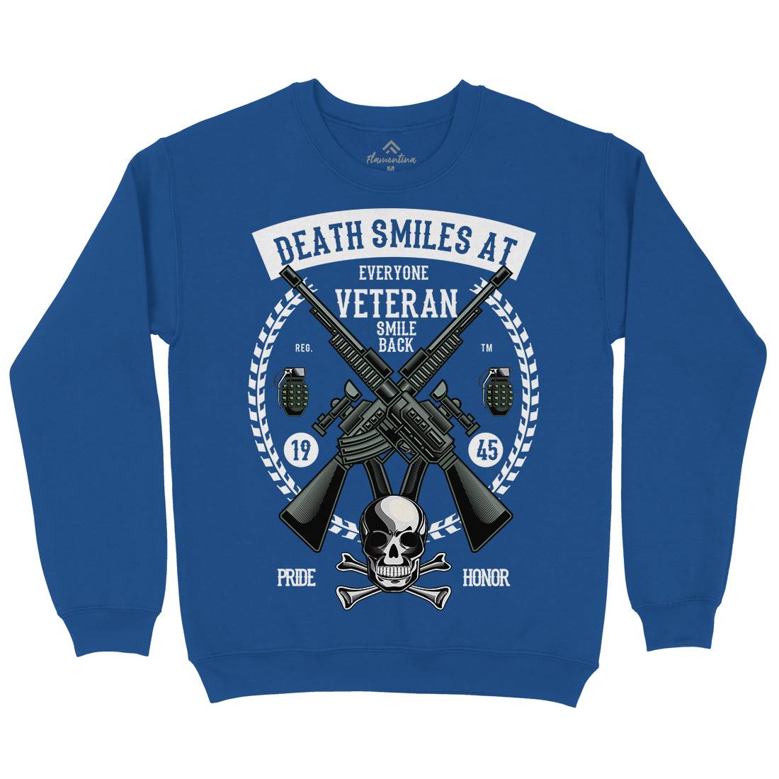 Veteran Mens Crew Neck Sweatshirt Army C466