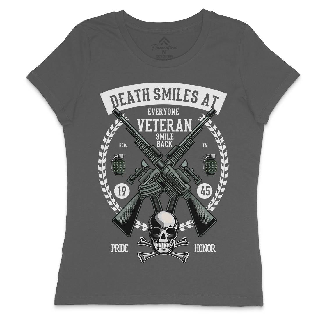 Veteran Womens Crew Neck T-Shirt Army C466