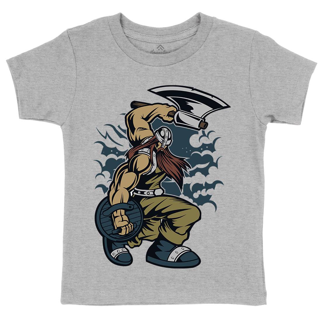 Viking Kids Organic Crew Neck T-Shirt Warriors C467