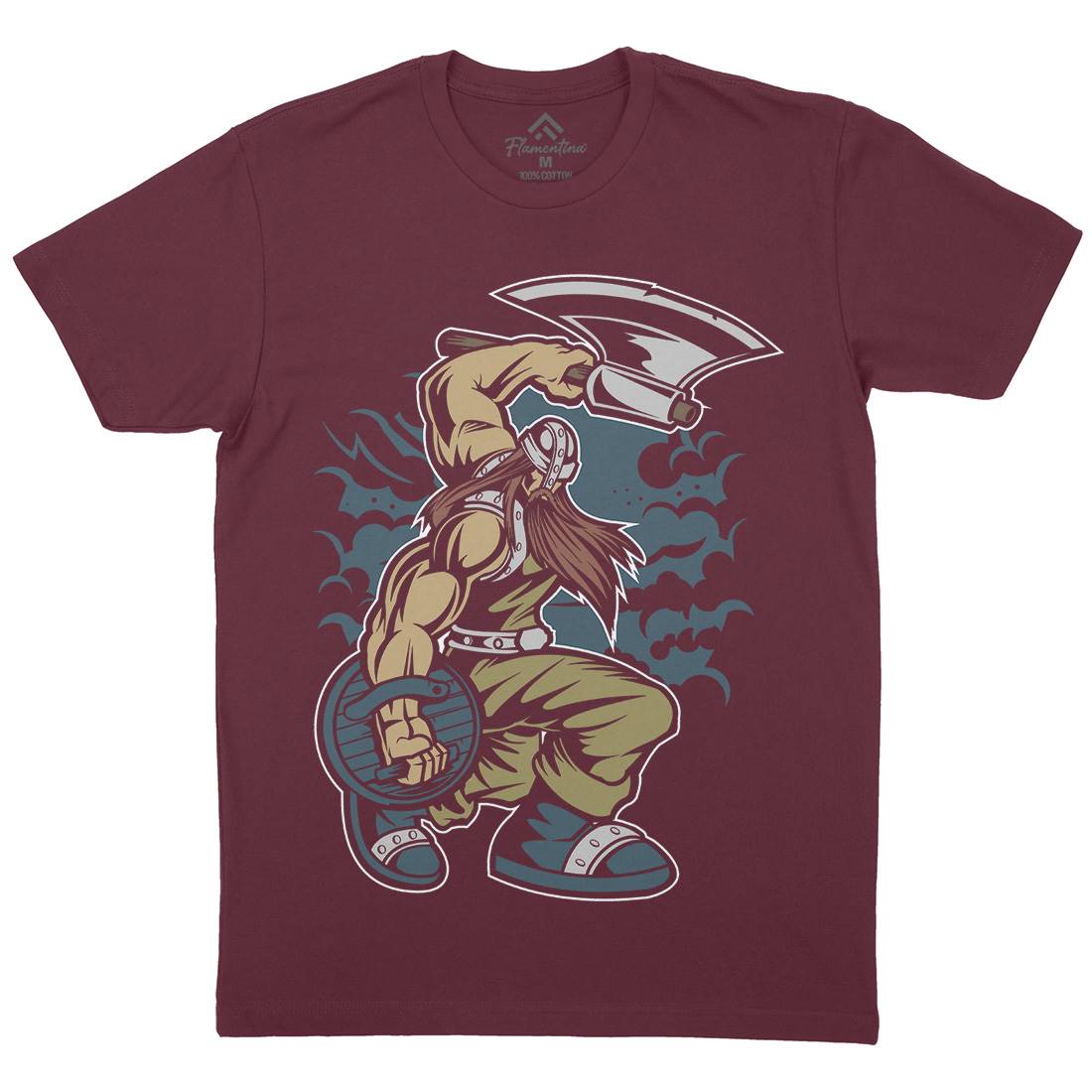 Viking Mens Crew Neck T-Shirt Warriors C467
