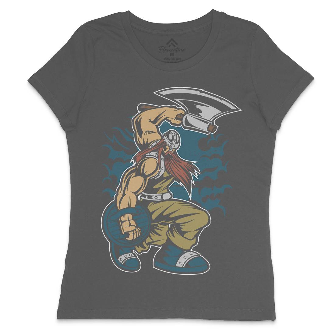 Viking Womens Crew Neck T-Shirt Warriors C467