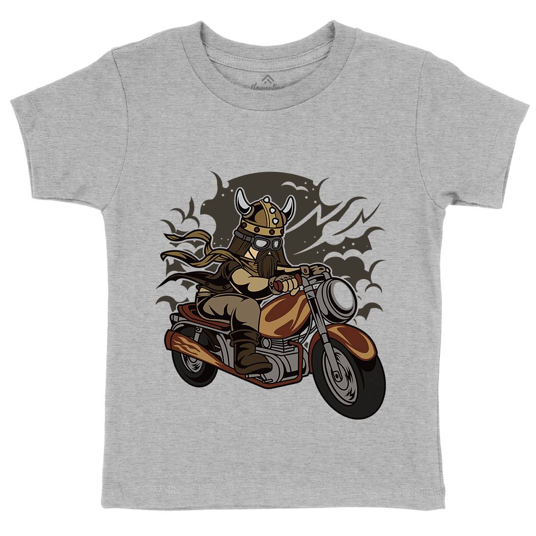 Viking Kids Crew Neck T-Shirt Motorcycles C468