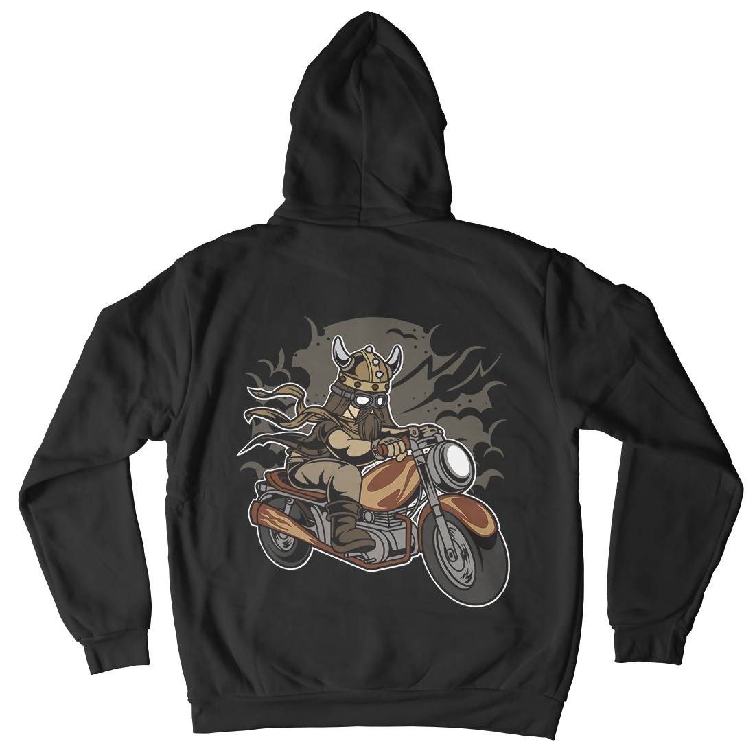 Viking Mens Hoodie With Pocket Motorcycles C468