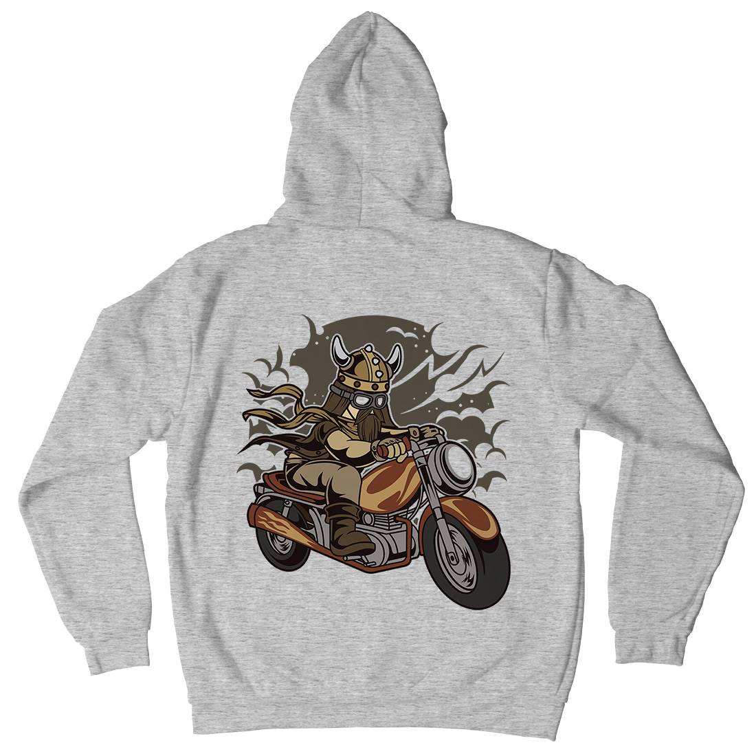 Viking Mens Hoodie With Pocket Motorcycles C468