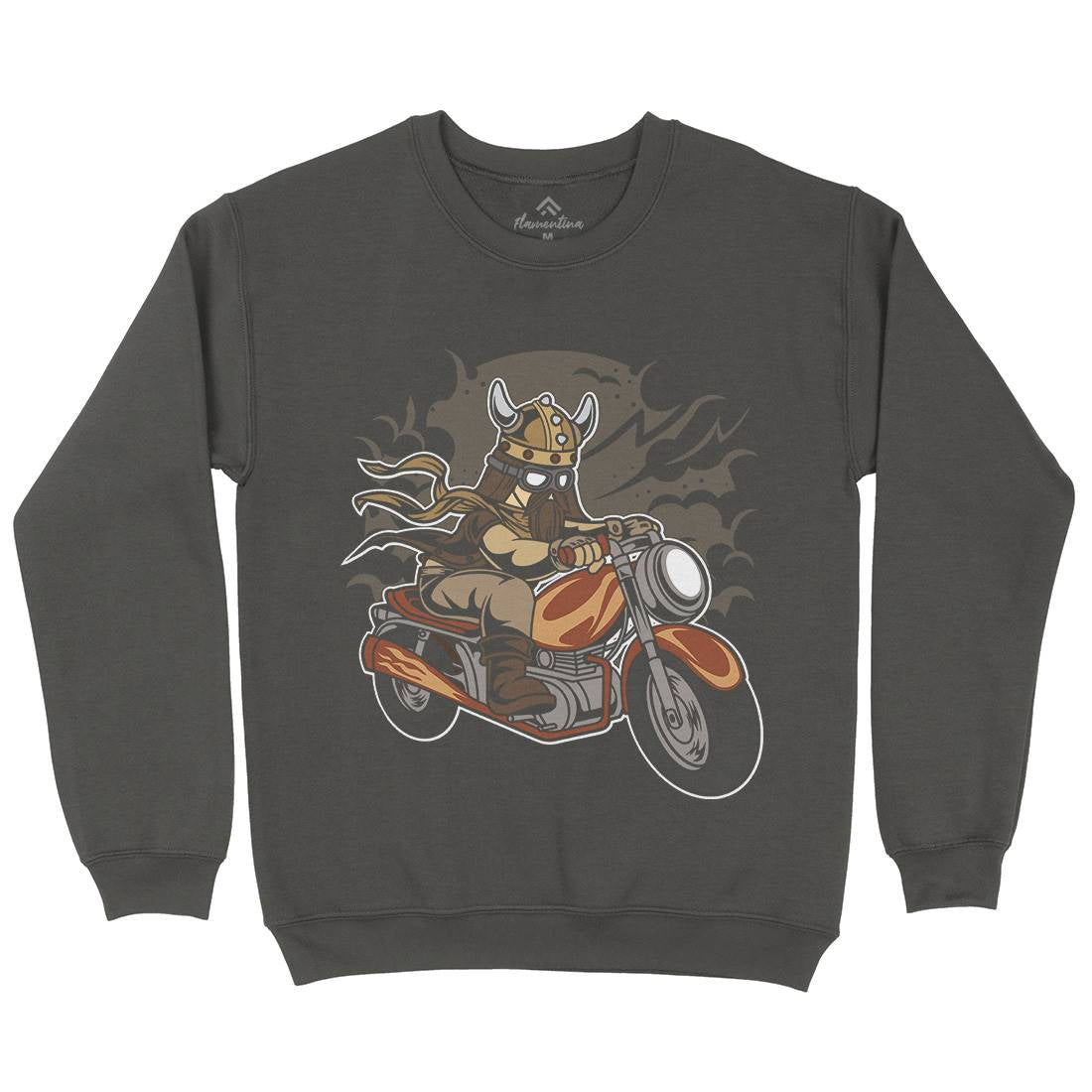 Viking Kids Crew Neck Sweatshirt Motorcycles C468