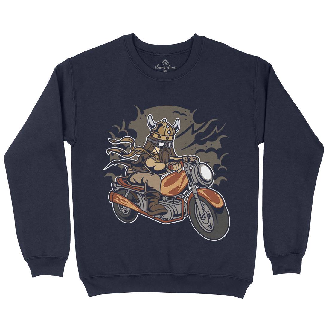 Viking Kids Crew Neck Sweatshirt Motorcycles C468