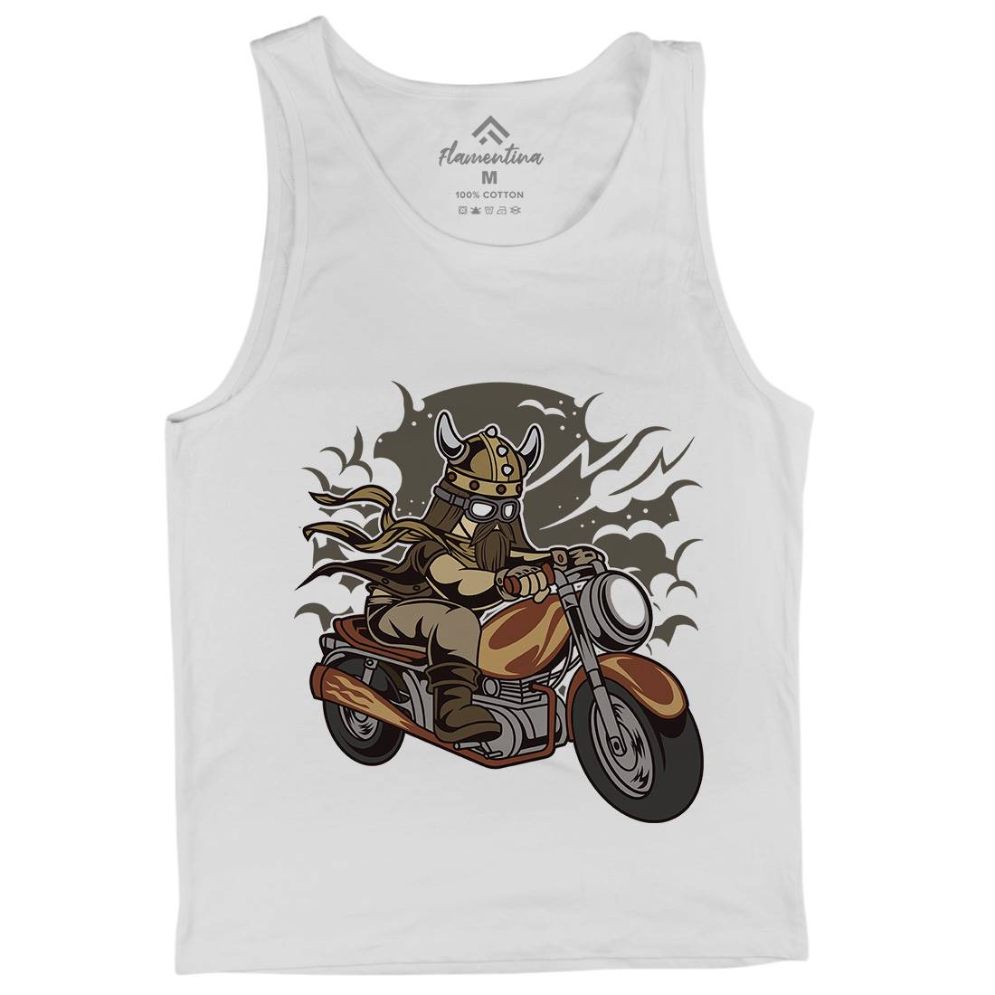 Viking Mens Tank Top Vest Motorcycles C468