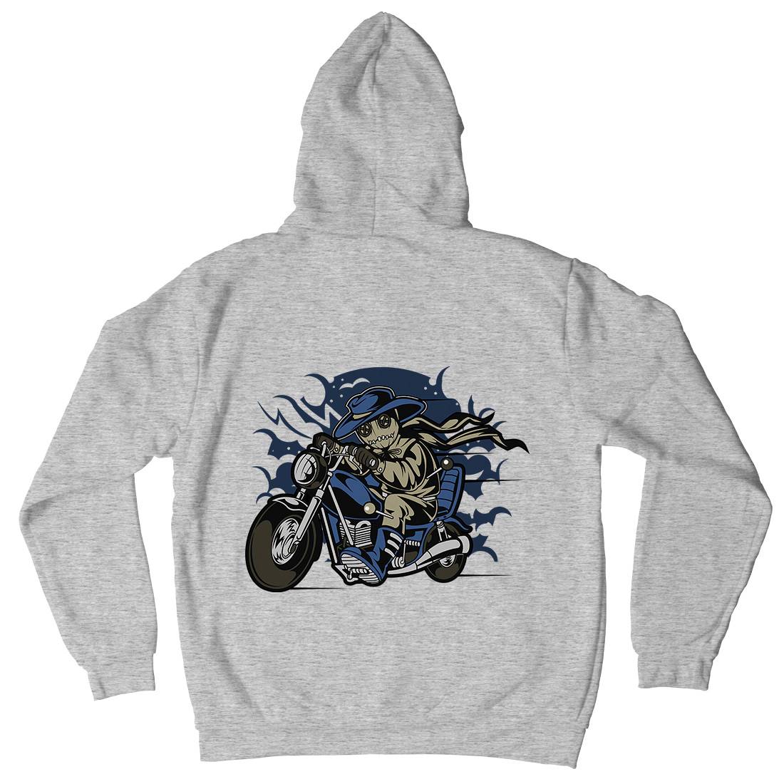 Voodoo Doll Biker Mens Hoodie With Pocket Motorcycles C469