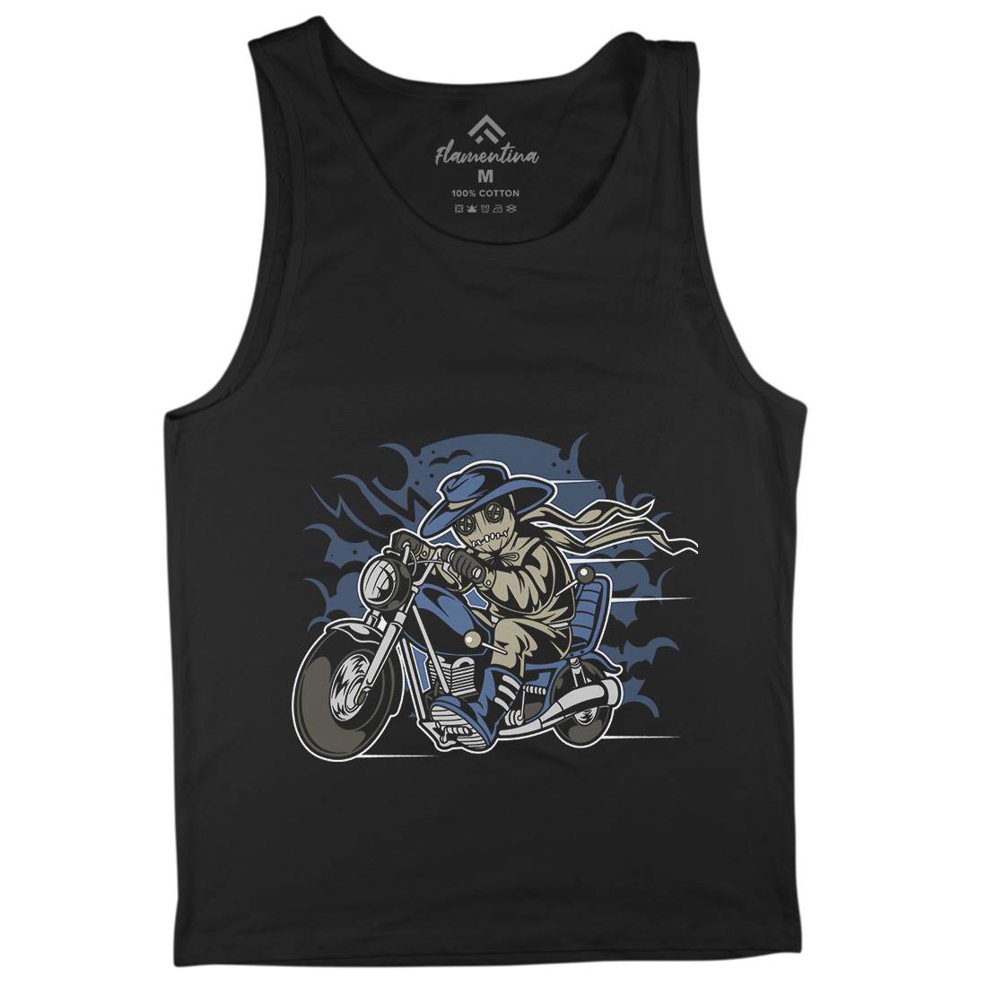 Voodoo Doll Biker Mens Tank Top Vest Motorcycles C469
