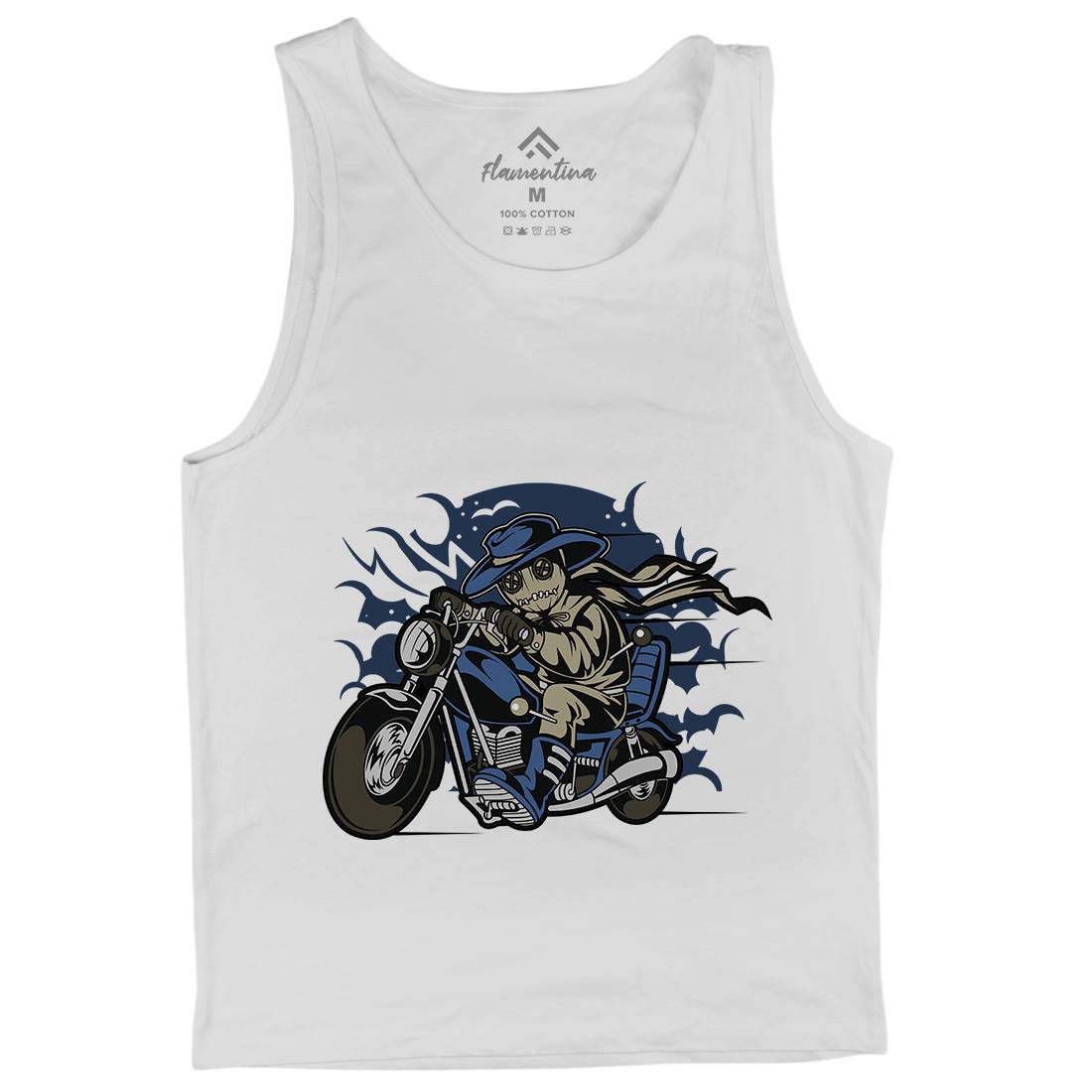 Voodoo Doll Biker Mens Tank Top Vest Motorcycles C469