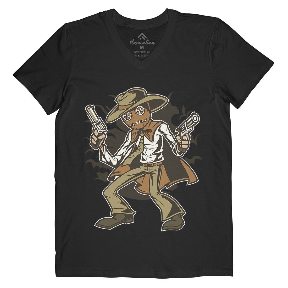 Voodoo Killer Mens V-Neck T-Shirt Horror C470