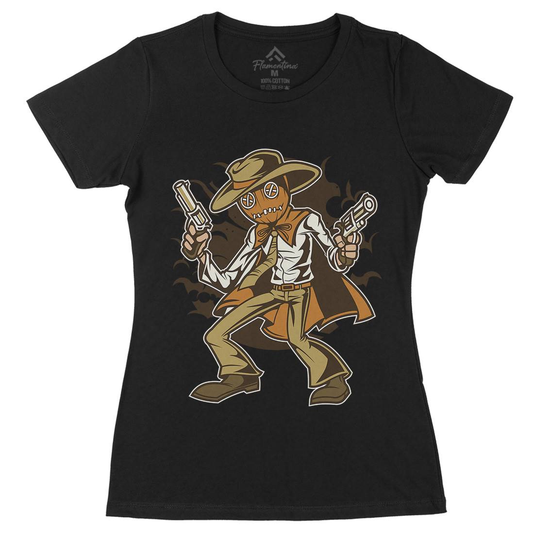 Voodoo Killer Womens Organic Crew Neck T-Shirt Horror C470