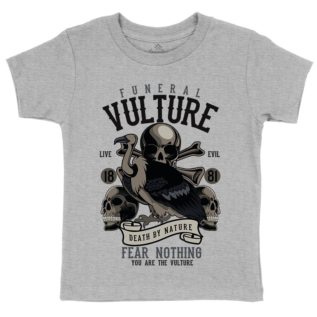 Vulture Kids Crew Neck T-Shirt Horror C471
